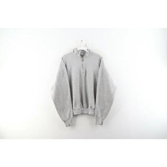 Vintage 90s Russell Athletic Mens XL Spell Out Boxy Fit Half Zip